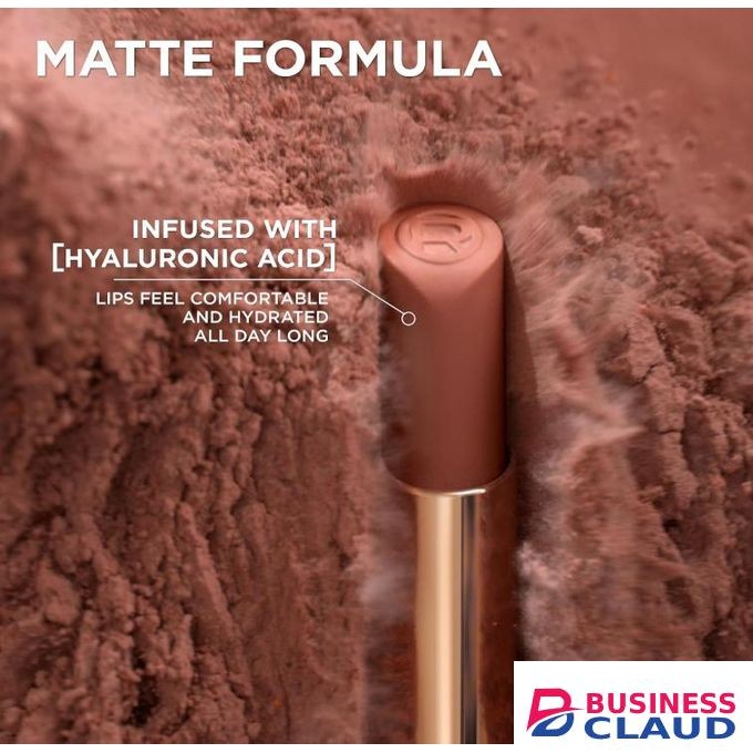 L'Oréal Color Riche Volume Intense Matte Lipstick - 336 Rouge Avant Guarde, Lasts for up to 16hr Infused with Hyaluronic acid, Lips Look Fuller all day long