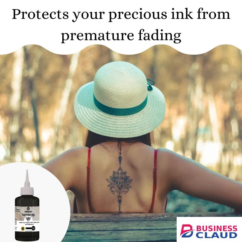 Mekis Vibrant Tattoo Oil -60ml,Moisturizing & Enhancing Tattoo Oil