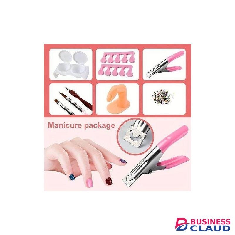 Professional Acrylic Manicure Kit - 12 Pieces Glitter for Beginners DIY Manicure