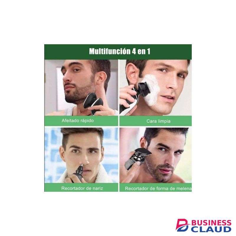 4 In 1 USB Electric Smart Digital Display Washable Multifunctional Shave R-Green