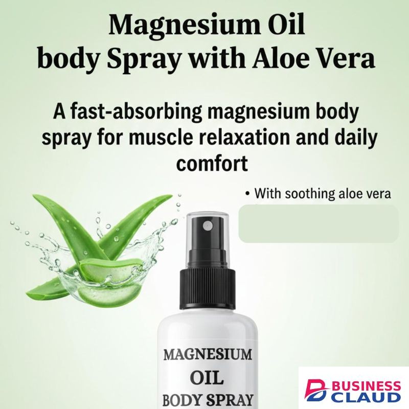 Magnesium Oil Body Spray +Epsom Foot Bath - Ease muscle tension, refresh tired feet,