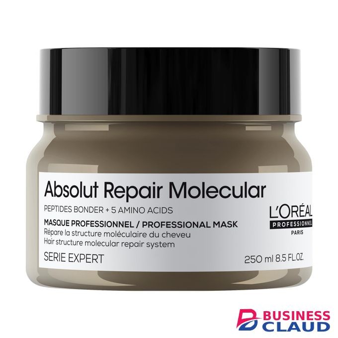 L'Oréal professionnel Paris Absolut Repair Molecular Hair Mask - Repairs Damage & Restores Strength For Extremely Dry Damaged Hair, Extra Detangling & Hydration 250ml