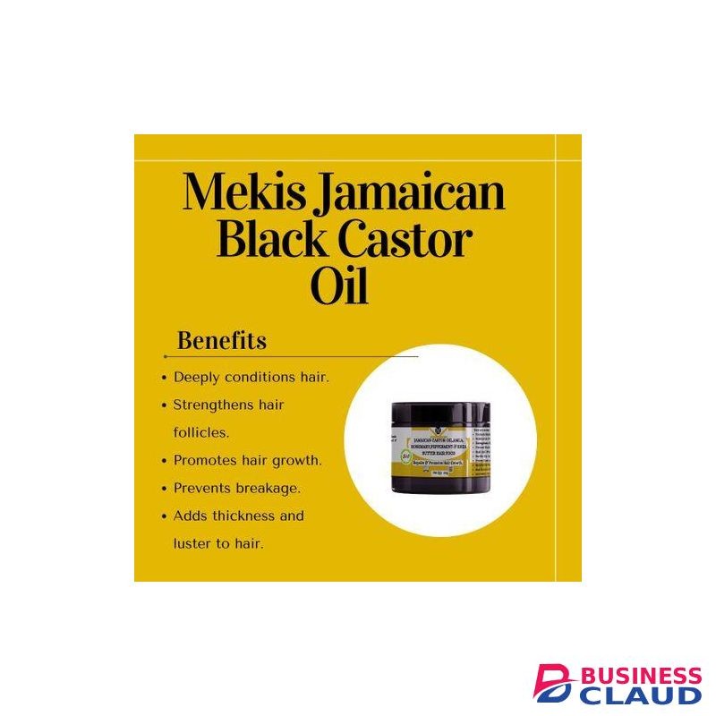 Mekis Jamaican Black Castor , Amla ,Rosemary, Peppermint Oils & Shea Butter Hair Food-For Hair Growth