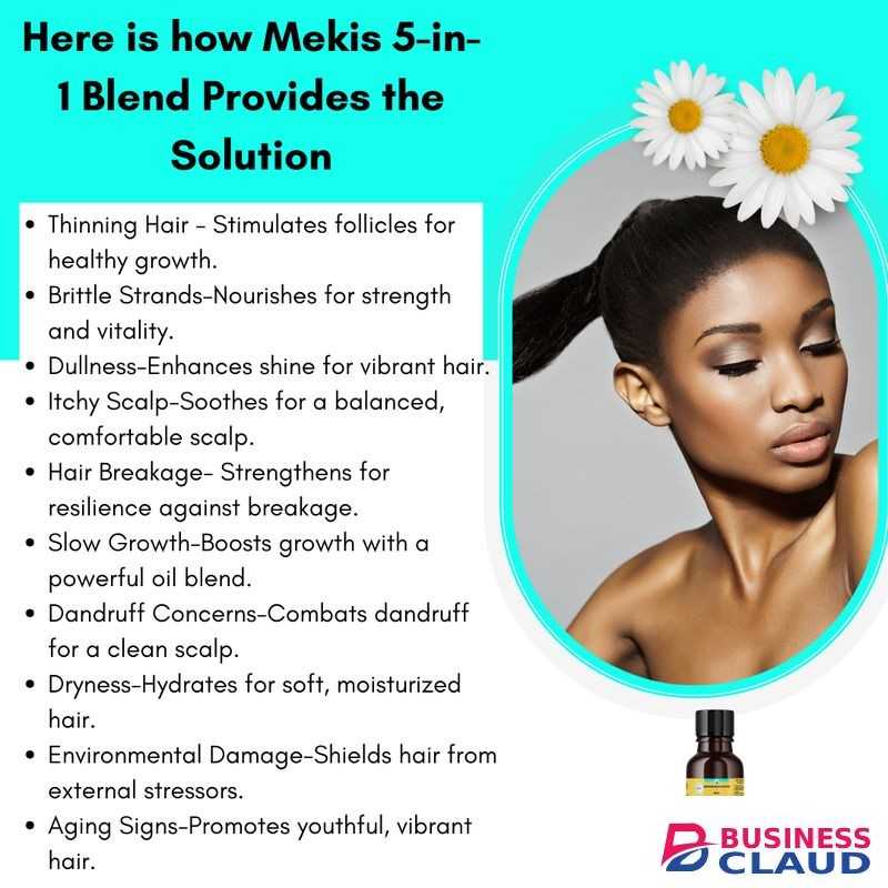 Mekis Jamaican Black castor,Amla,Rosemary,peppermint & Clove Oils - for Thinning Hair ,Brittle Strands,Dullness,Itchy Scalp,Hair Breakage,Slow Growth
