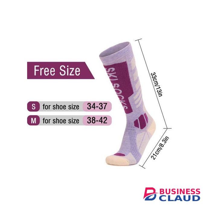 Women Outdoor Ski Socks Merino Wool Cold Weather Socks