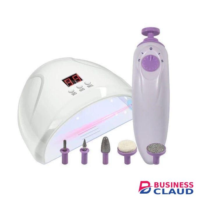 USB 2-in-1 LED Nail Dryer with Electric Nail Kit – Manicure & Pedicure Set
