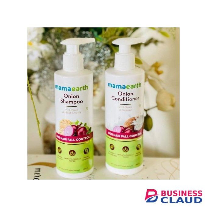 Mama Earth Onion Shampoo + Conditioner For Hair Fall Control Keratin