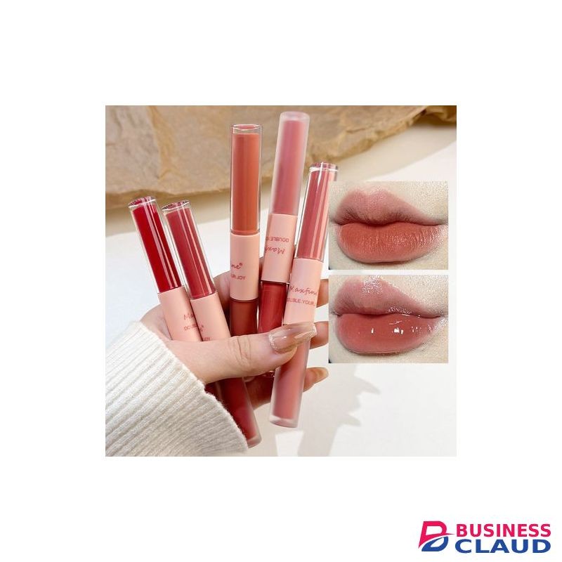 Maxfine Double Head Lip Gloss Lasting Waterproof Liquid Lipstick-02