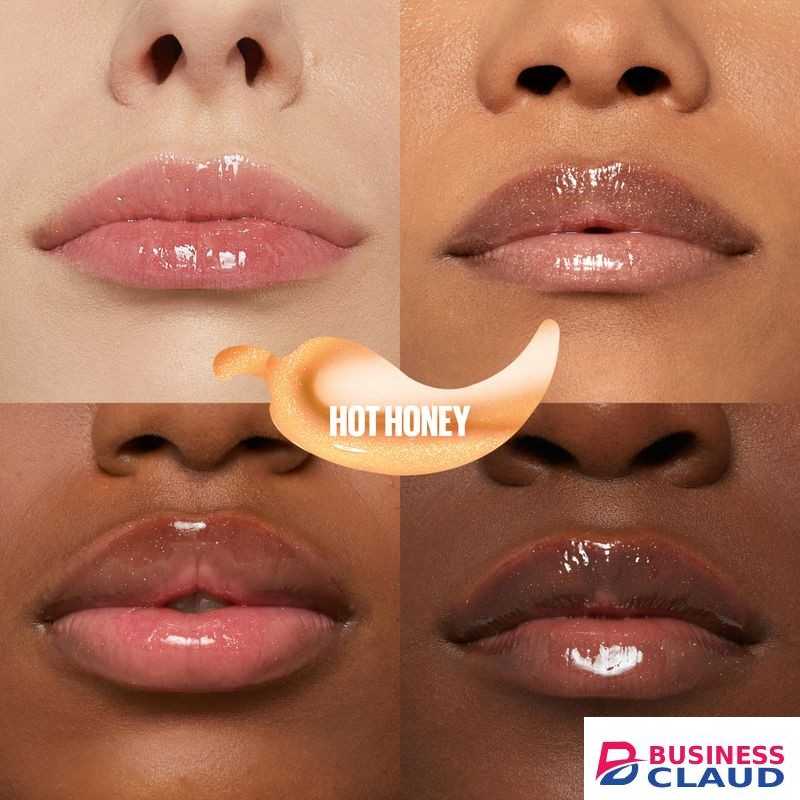 Maybelline Lifter Plump Hot Honey 008, Hydrating Lip Plumping Gloss with Chilli Pepper, Leaves Lips Looking Fuller and Glossier