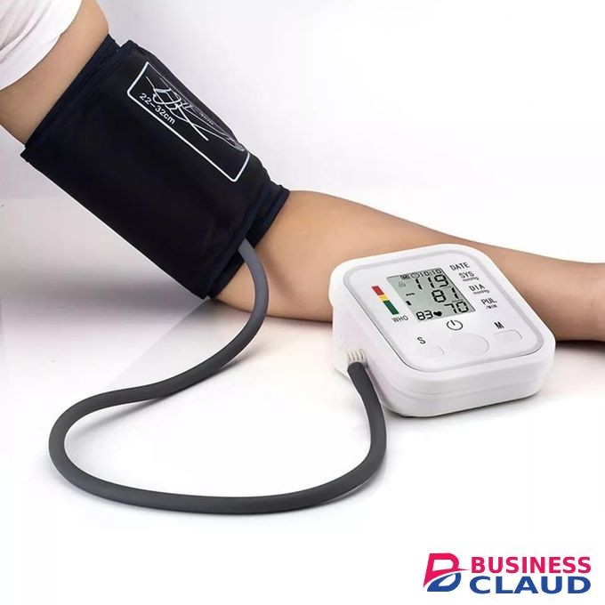 Electronic Digital Arm BP Blood Pressure Monitor Machine Heartbeat Pulse Meter Test Sphygmomanometer + USB cable..