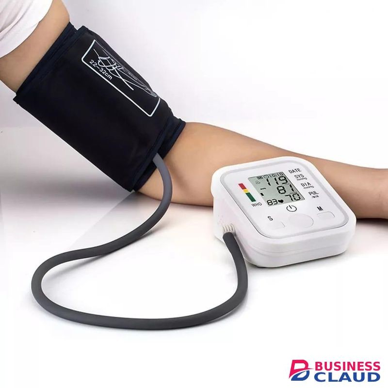 Electronic Digital Arm BP Blood Pressure Monitor Machine Heartbeat Pulse Meter Test Sphygmomanometer + USB cable..