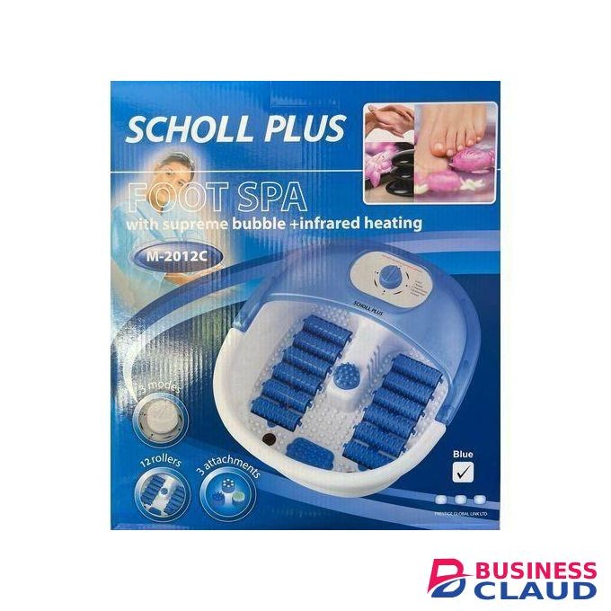 Scholl Pedicure Foot Spa Massager With Heat, Bubbles Vibration And Temperature Control