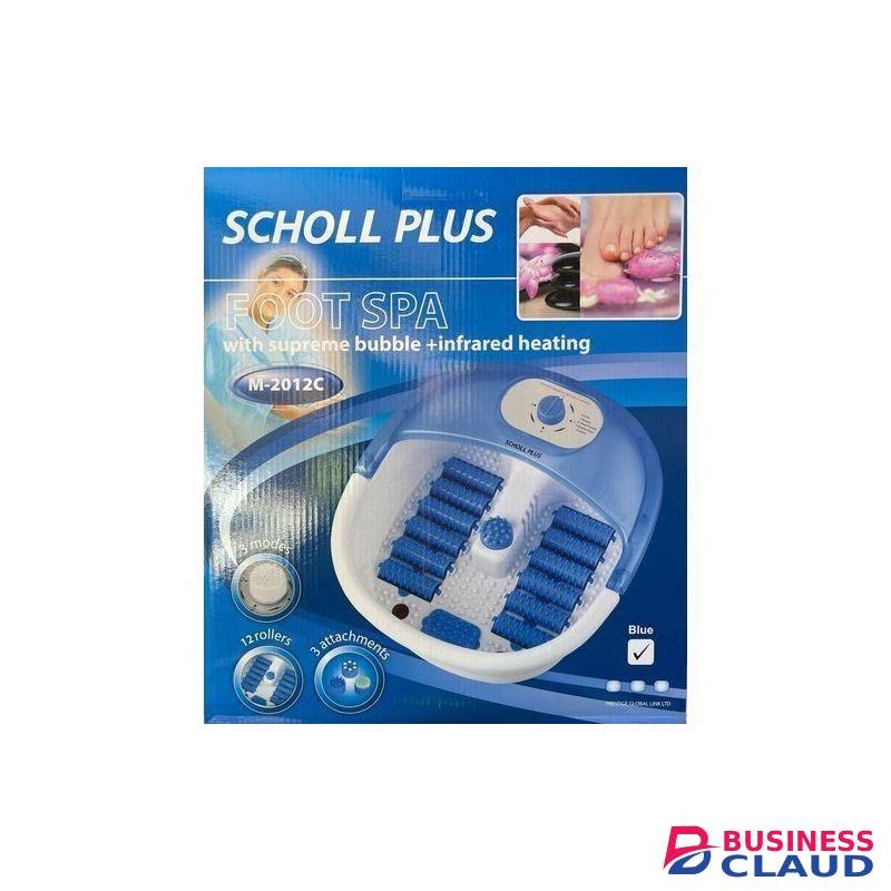Scholl Pedicure Foot Spa Massager With Heat, Bubbles Vibration And Temperature Control