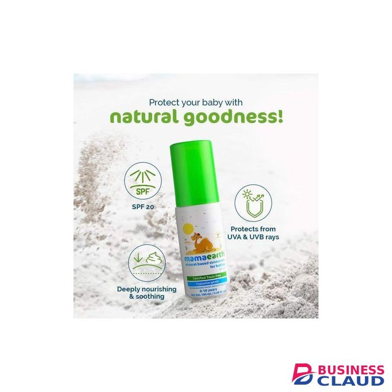 Mama Earth SPF 2O Baby Sunscreen Hypoallergenic ,
