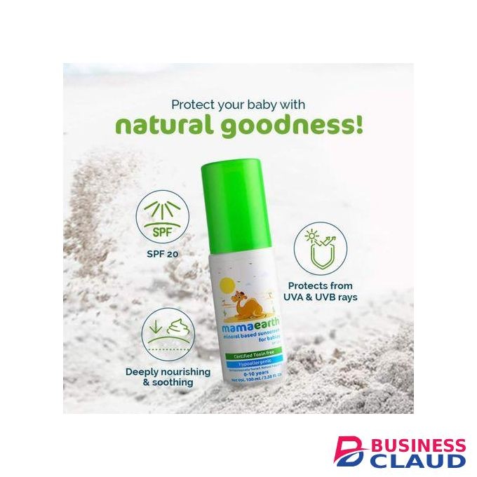 Mama Earth SPF 2O Baby Sunscreen Hypoallergenic ,