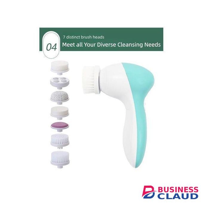 Homarom 7-in-1 Facial Cleansing Brushes Electric Cleanser Face Beauty Care Skin Care Massager Scrubber for Face & Body Massage & Deep Cleansing