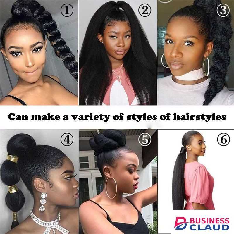 SXCHEN Fluffy Slightly Curly Ponytail With Velcro Braiding Capacity 28 Inches