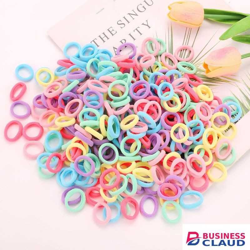500 Pack Hair Ties Baby Toddlers Girls Elastics Hair Bands No Damage Multicolor Colorful Small Rubber Bands Ponytail Pigtails Holders Not Harm to Hair (Macaron)