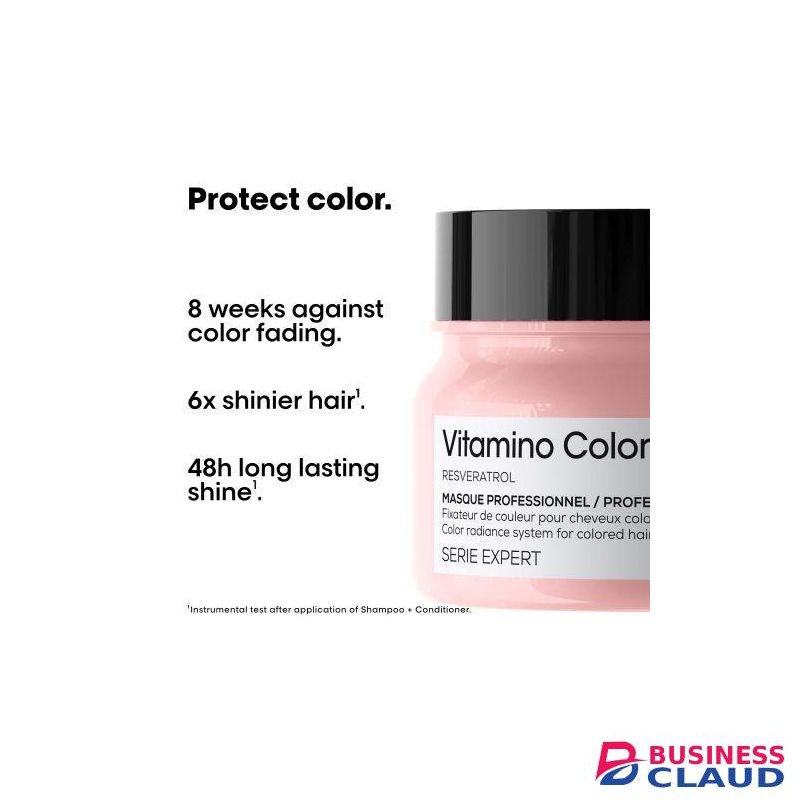 L'Oréal professionnel Vitamino Color Hair Mask - Protects & Preserves Hair Color, Enhances Shine & Vibrancy, Moisturizes & Detangles - 500ml