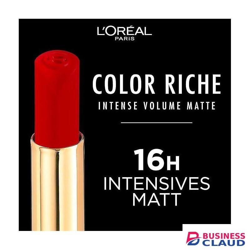 L'Oréal Color Riche Volume Intense Matte Lipstick - 633 Rosy Confident, Lasts for up to 16hr Infused with Hyaluronic acid, Lips Look Fuller all day long