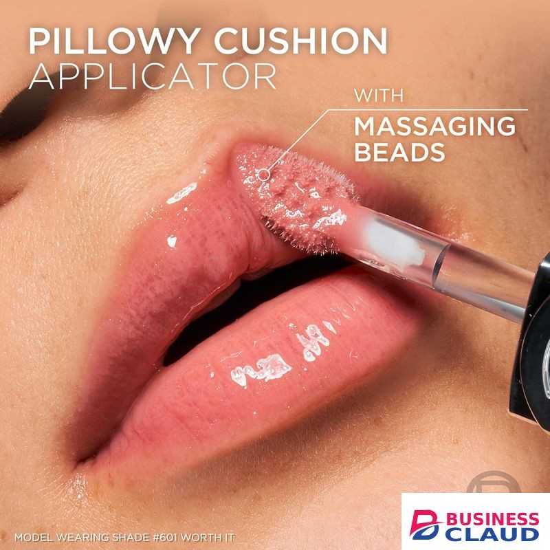 L'Oréal Paris Plump Ambition Hyaluron Lip Oil, Shade: 485 Wine O'clock, 24 HR Lip Gloss with Hyaluronic Acid, Volumizing Formula with Glass-Like Shine, 5ml