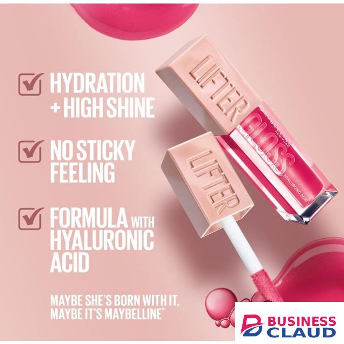 Maybelline Lifter Gloss Plumping and Hydrating Lip Gloss, Shade: 007 Amber, with Hyaluronic Acid for Super Juicy Lips with Incredible Shine, 5.4ml