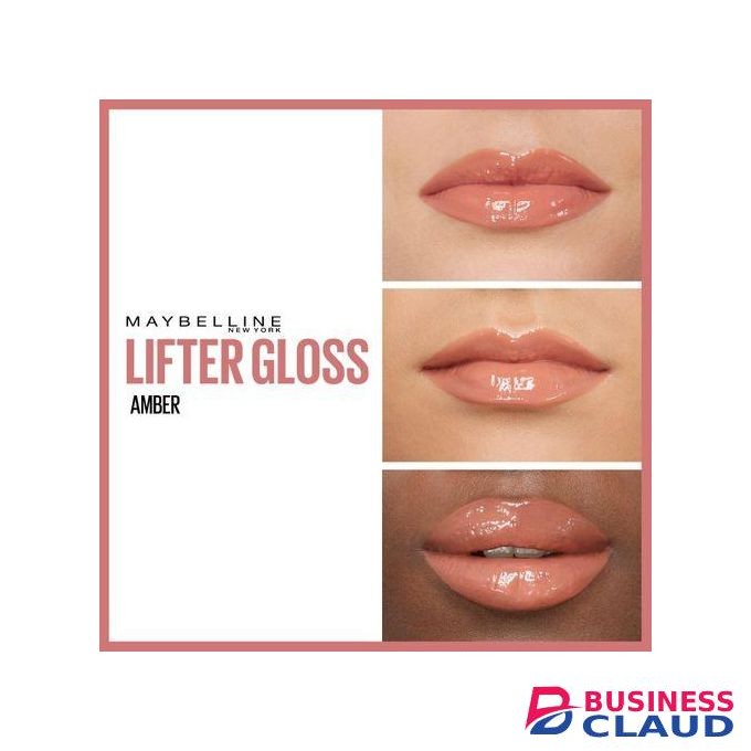 Maybelline Lifter Gloss Plumping and Hydrating Lip Gloss, Shade: 007 Amber, with Hyaluronic Acid for Super Juicy Lips with Incredible Shine, 5.4ml