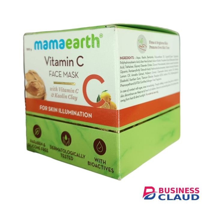 Mama Earth VITAMIN C FACE MASK With Kaolin Clay FOR SKIN ILLUMINATION With Bioactives jm