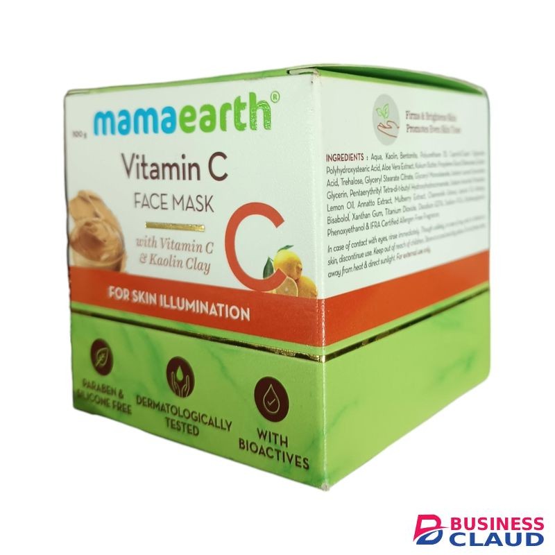 Mama Earth VITAMIN C FACE MASK With Kaolin Clay FOR SKIN ILLUMINATION With Bioactives jm