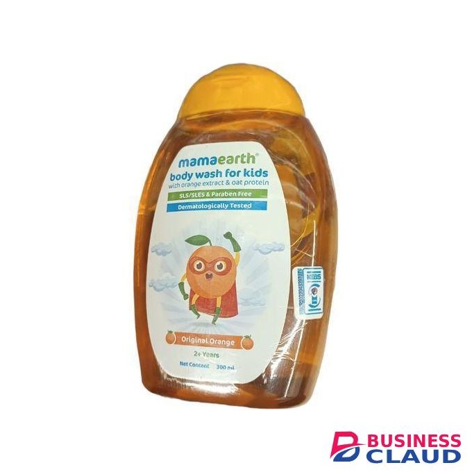 Mama Earth Orange Body Wash For Kids 2+ Years With Oat Protein