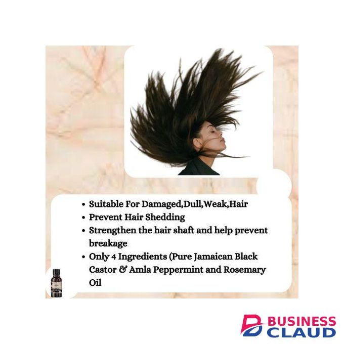 Mekis Jamaican Black Castor + Amla + Rosemary + Peppermint Oil–Promotes Hair Growth & Stops Hair Fall