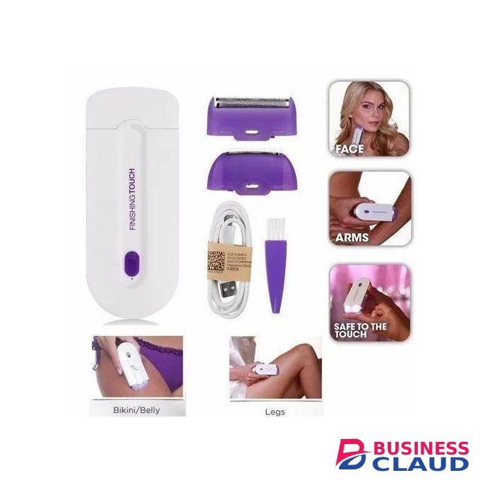 Yes Pocket Size Electric Face & Body Painless Hair Remover / Shaver - White/Pink