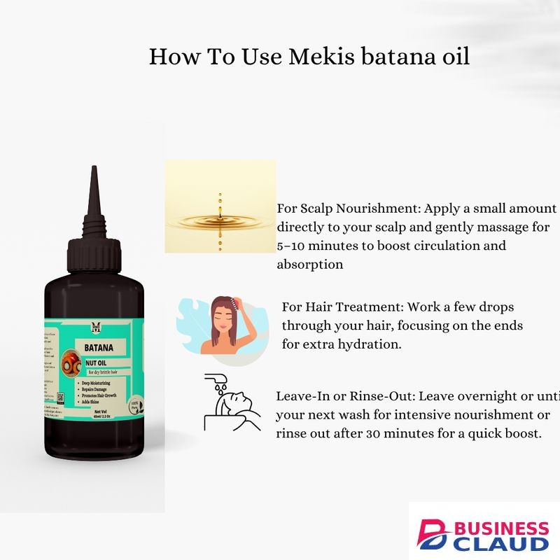 Mekis Batana Oil - Intensive Hydration,Strengthens & Repairs,Frizz Control