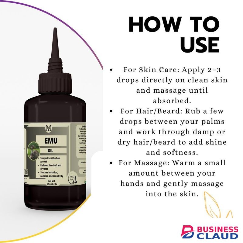 Mekis Emu Oil - Lock in lasting hydration,soften rough, dry skin for a smooth