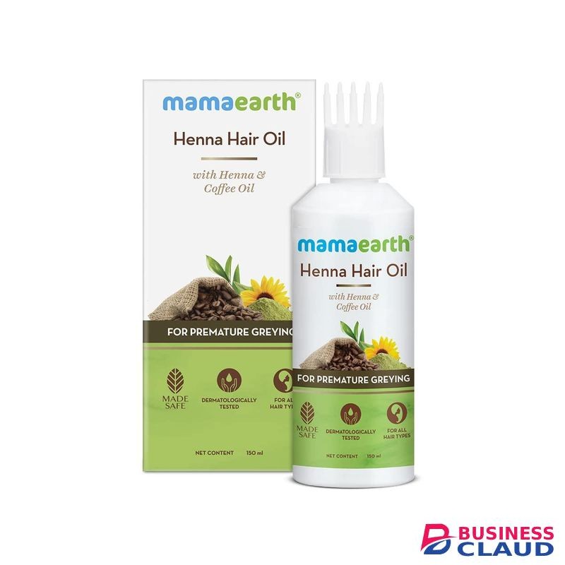 Mama Earth Henna Hair Oil with Henna & Coffee Oil