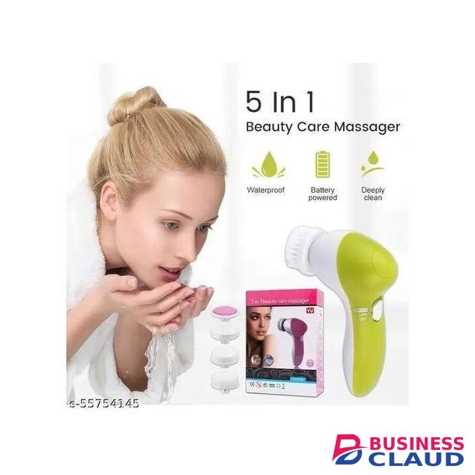 Electric 5 In 1 Facial Brush Facial Massage Spa Skin Instrument Vacuum Pore Cleaner Meter Blackhead Cleaning Cleanser Tools