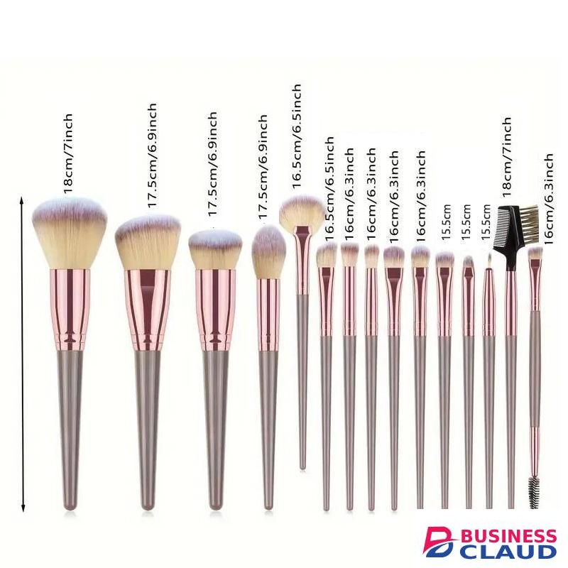 15pcs Naked Professional Loose Powder Complete Makeup Brush Set