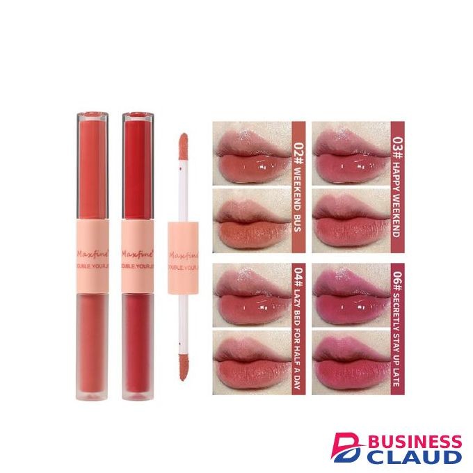 Maxfine Double Head Lip Gloss Lasting Waterproof Liquid Lipstick-06