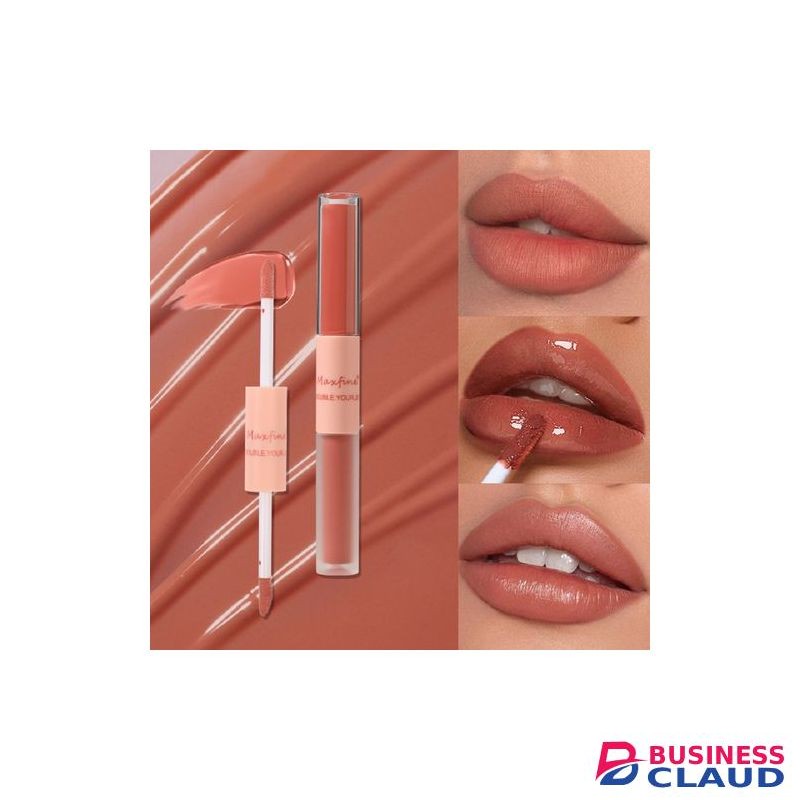 Maxfine Double Head Lip Gloss Lasting Waterproof Liquid Lipstick-06