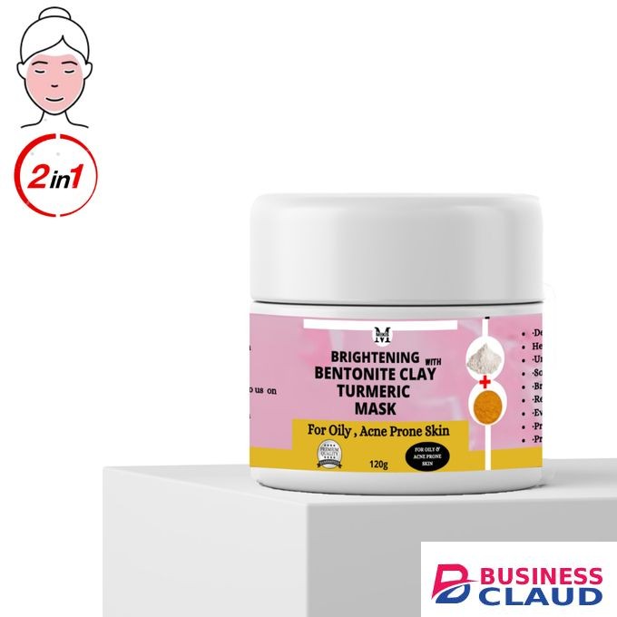 Mekis Brightening Bentonite Clay With Turmeric -120g,For Oily Skin