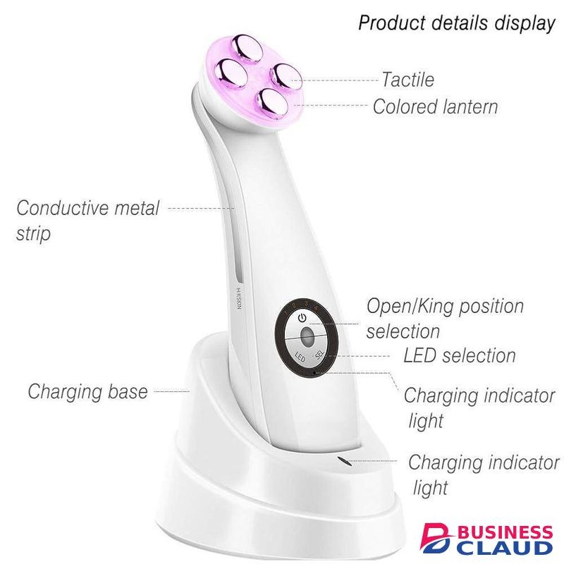 5 IN 1 Beauty Device Facial Import Device EMS Radio Frequency Lifting Firming Photon Rejuvenation Massage Device
