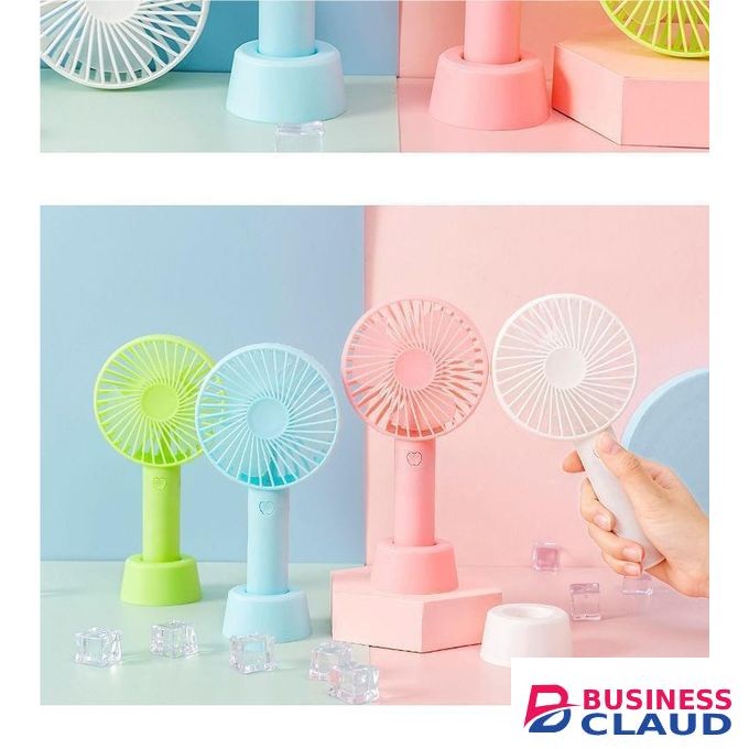 Portable desktop fan, handheld small fan, silent, strong wind power, including battery