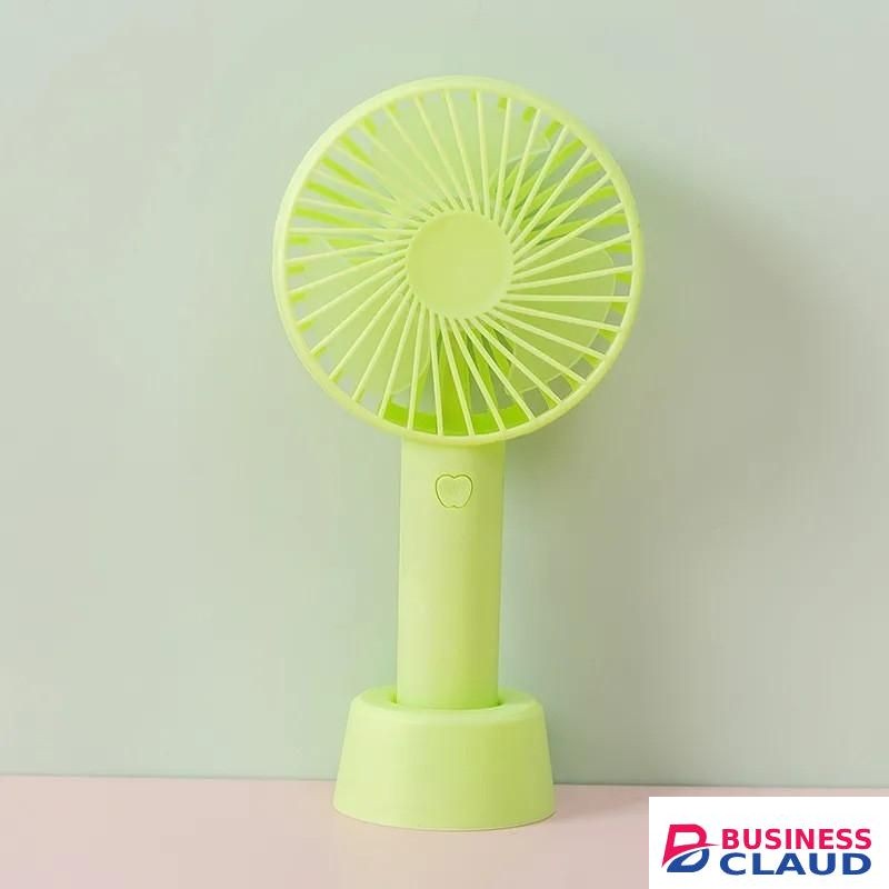 Portable desktop fan, handheld small fan, silent, strong wind power, including battery