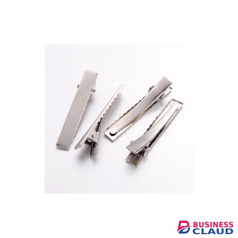 12pcs Metal Alligator Hair Clips Girl's DIY Hair Clips 8cm