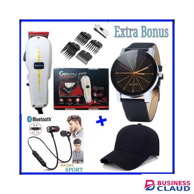 Geemy Hair And Beard Shaving Machine- Kinyozi + Bonus