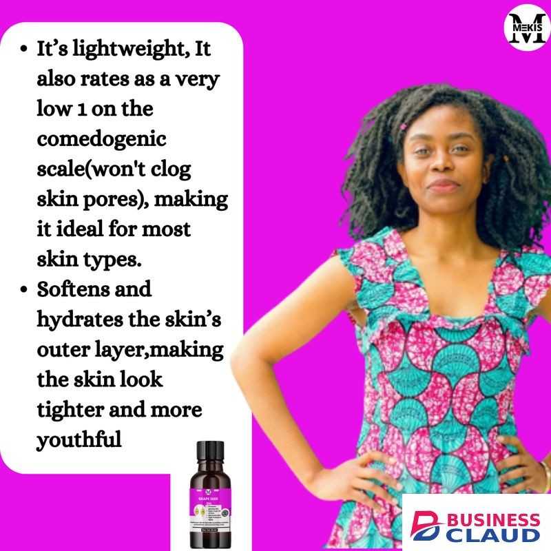 Mekis Grape Seed Oil- 30ml,Light Weight, Easily Absorbed