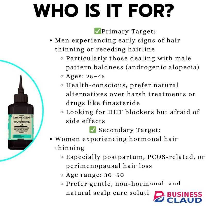 Mekis Saw Palmetto + Pumpkin Seed Hair Oil -Targets Hair Thinning & Male Pattern Baldness