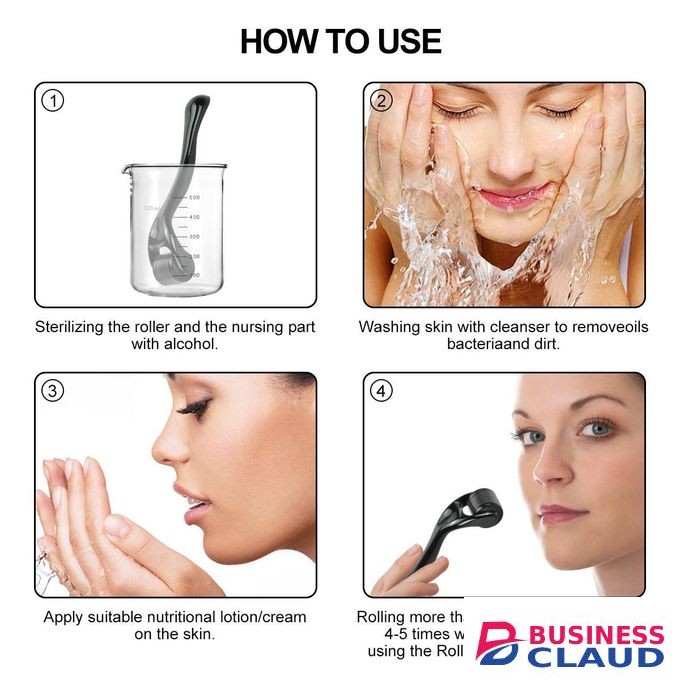 Roller microneedling device for scar removal and hair regrowth