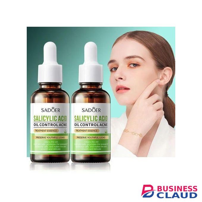 SADOER 2 Pieces, Oil Control, Acne Treatment Essence, Salicylic Acid, Remove Blackheads