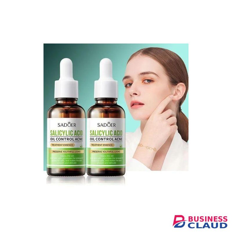 SADOER 2 Pieces, Oil Control, Acne Treatment Essence, Salicylic Acid, Remove Blackheads